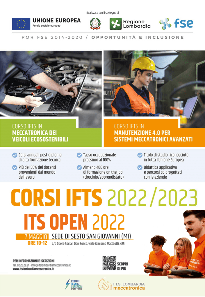 OPEN DAY DI ITS LOMBARDIA MECCATRONICA