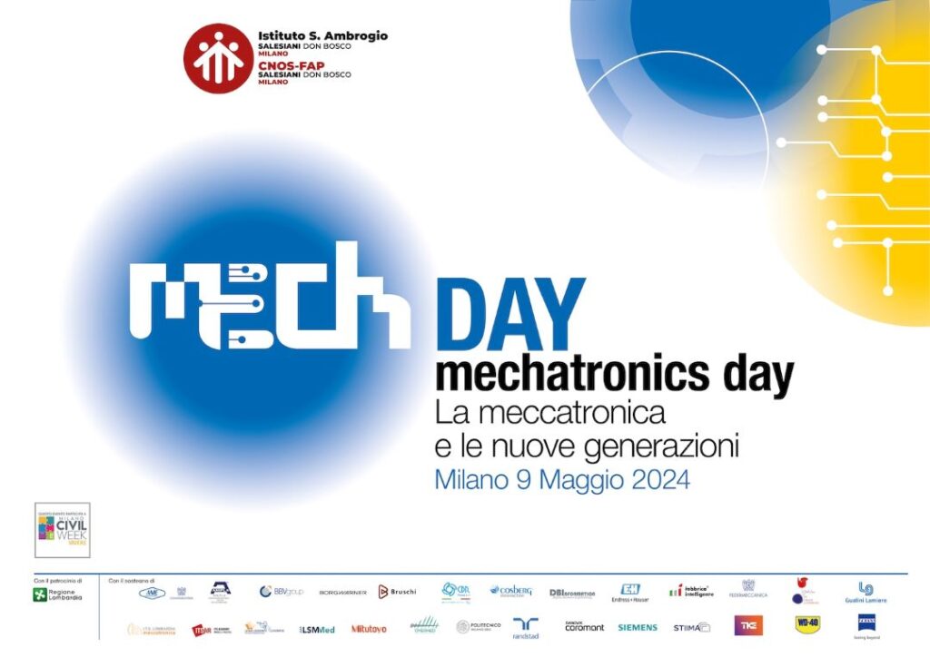 Il 9 maggio 2024, l'Istituto Salesiano Sant’Ambrogio di Milano diventerà il fulcro dell'innovazione con la celebrazione del Mechatronics Day. Questo evento , si propone di avvicinare gli studenti e il pubblico generale al mondo della meccatronica. L'incontro si prefigge di diventare un ponte tra le nuove generazioni ed il tessuto industriale, evidenziando l'importanza dell'interdisciplinarietà tra meccanica, elettronica e informatica.