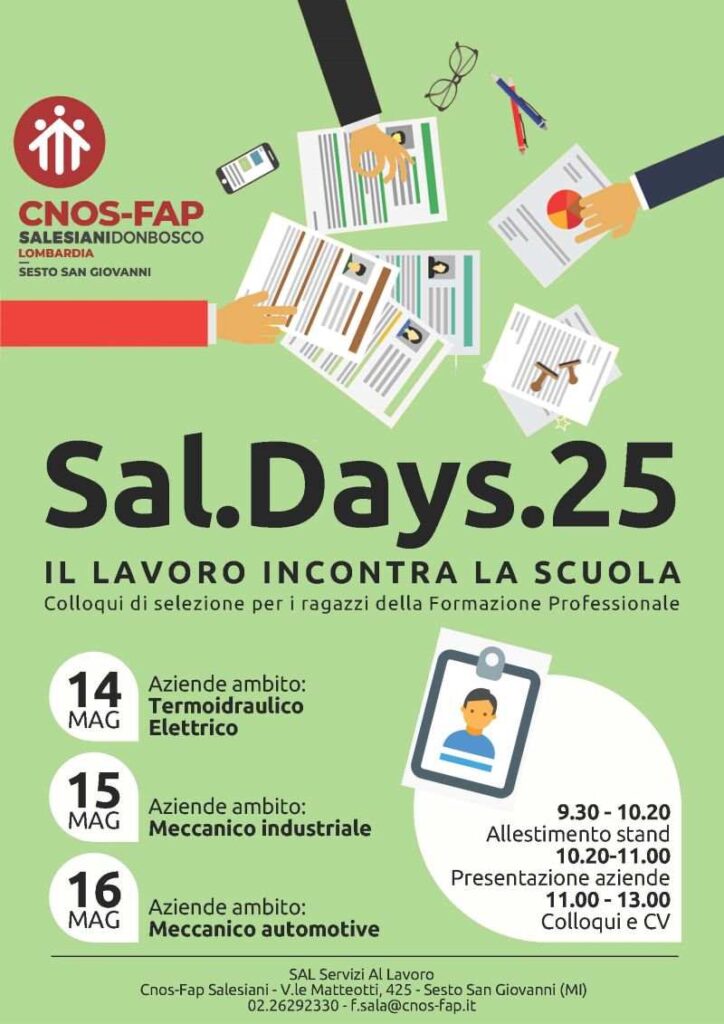 SALDAYS25 Sesto: tre giornate di colloqui tra aziende e studenti